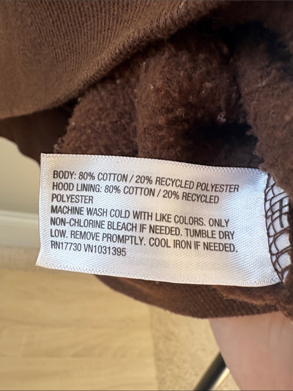 Oversized Brown Comfy Women's Hoodie - Picture 5 of 5